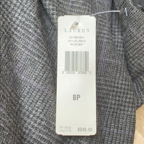 NWT Ralph Lauren Dark Grey Mid-Length Flared Dress - Picture 4 of 6